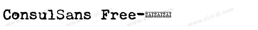 ConsulSans Free字体转换